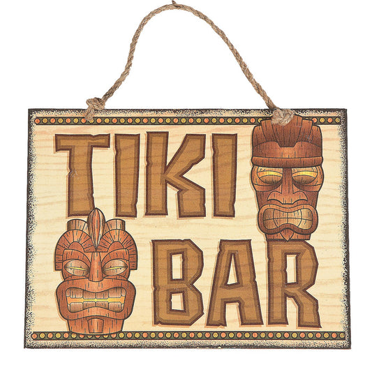 Hanging Tiki Mask Bar/Luau Sign