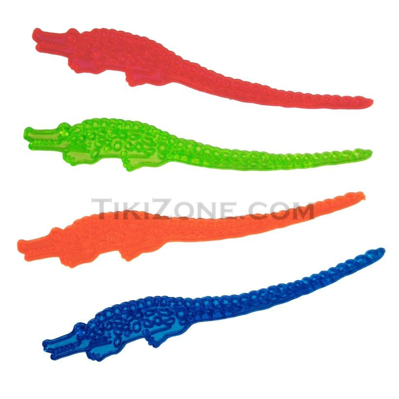 Cocktail Crocodile Stirrers, Alligator Swizzle Sticks