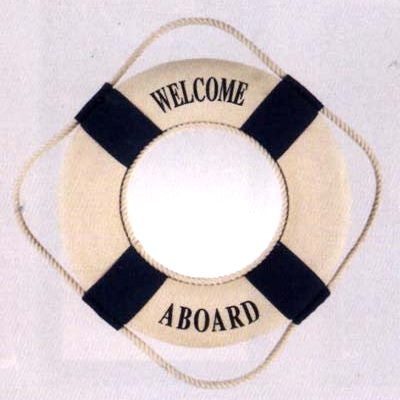 Life Preserver Mirror - Nautical Tiki Bar Beach