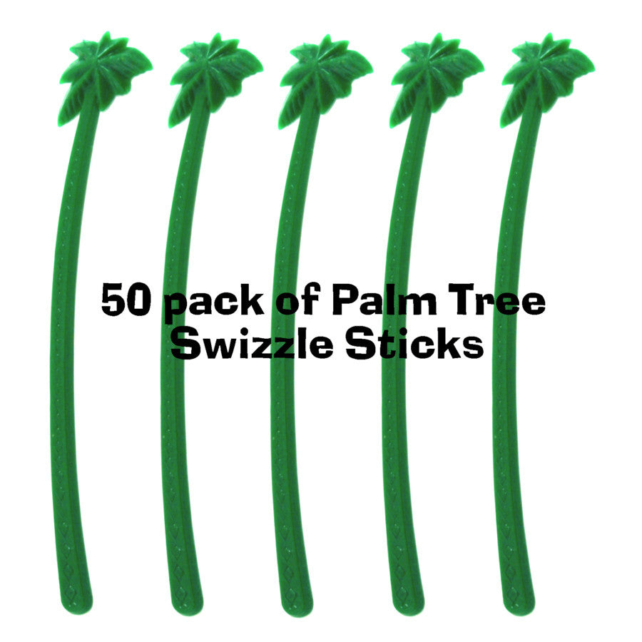 Tropical Palm Tree Swizzle Sticks/Drink Stirs