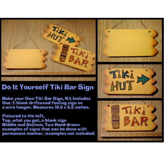 Make Your Own Custom Driftwood Tiki Bar Sign
