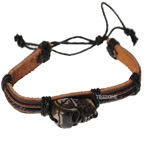 Tribal Tiki Voodoo Skull Bracelet
