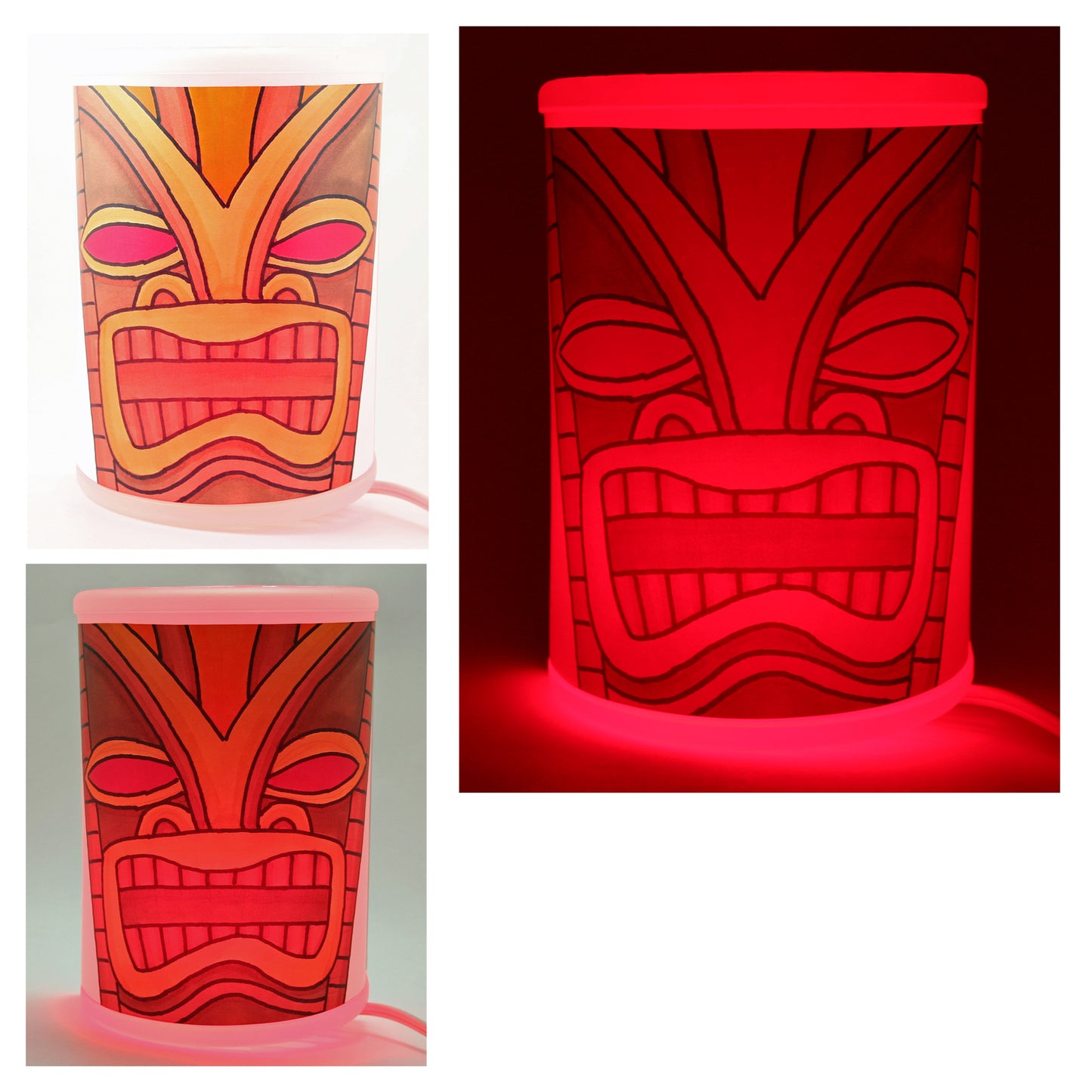 Wall Hanging Tiki Lamp - Handmade Original!