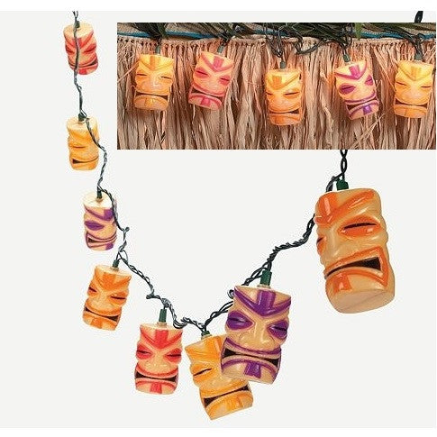 Tiki Head Light String Set - Bar/Lounge/Patio Decor