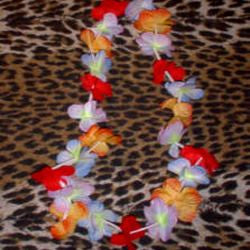 Hawaiian Flower Leis - Tiki Style !!! (1 Doz)