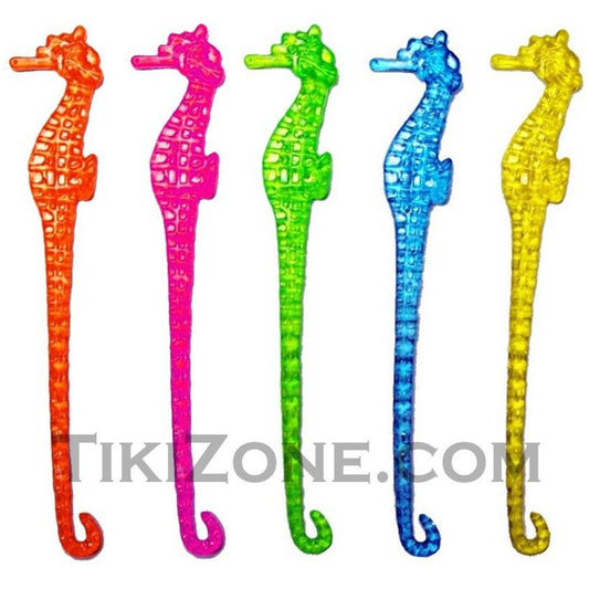 Seahorse Party Swizzles - Nautical Cocktail Stirrers