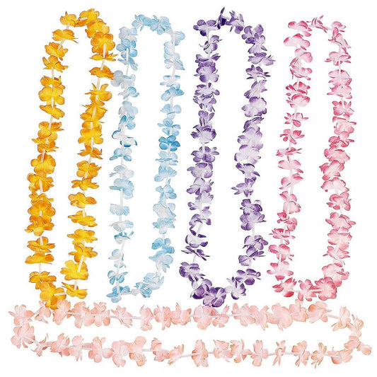 Multi Colored Luau Leis (12 assorted colors)