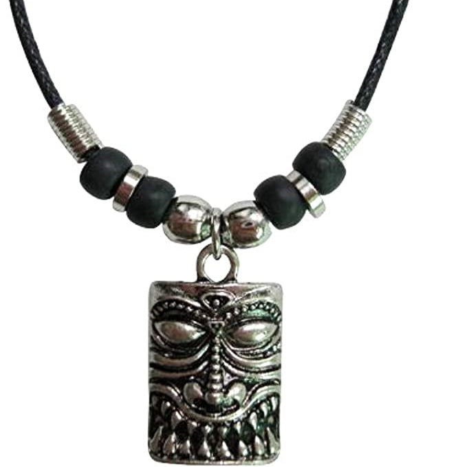 Tiki Necklace Angry Face - God of Money