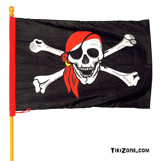 Huge Pirate Flag with Skull and Crossbones!!