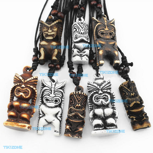 Awesome 8 Pack of Assorted Tiki Pendant Necklaces