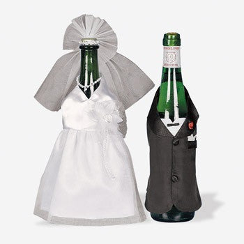 1 Set Bride & Groom Wedding Wine Bottle Cover