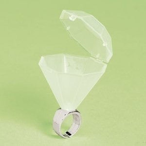 Plastic Wedding Ring Shot Glass (1 dz)
