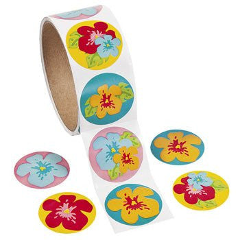 Tropical Hibiscus Flower Stickers