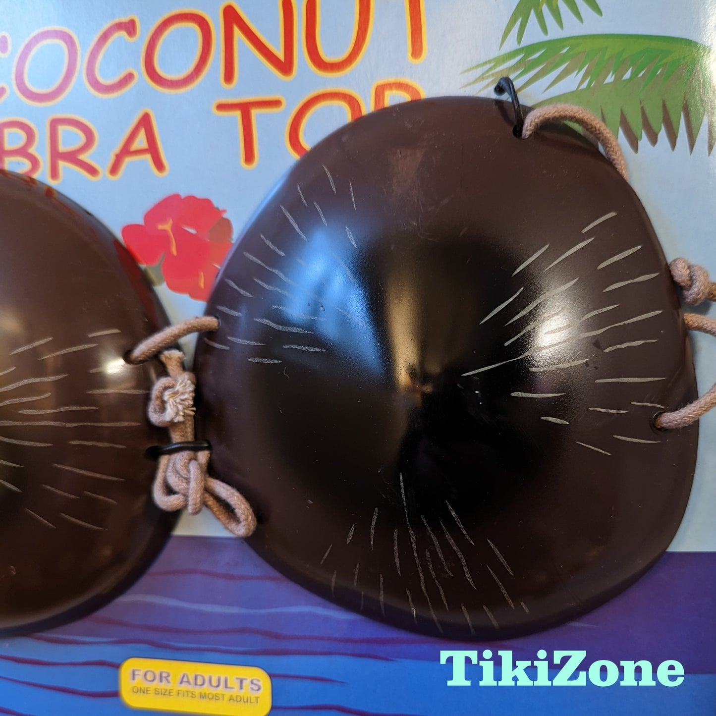 Adult Coconut Bikini Bra Top - More Comfortable than Real Coconuts - Luau Tiki