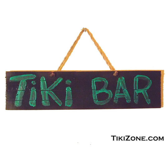 Painted Tiki Bar Tropical Lounge sign