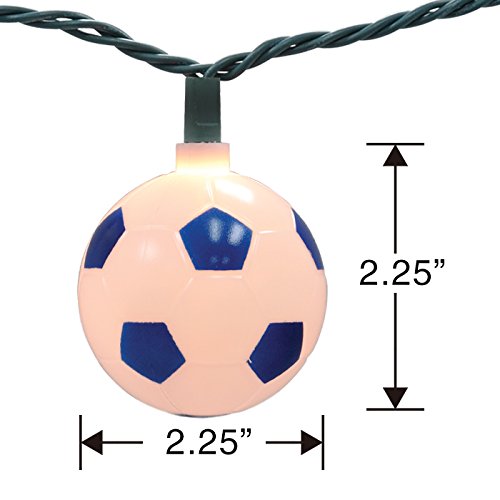 Plug In Soccer Ball Light String Set