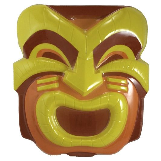 Set of 4 Smiling Tiki Head Luau Party Masks